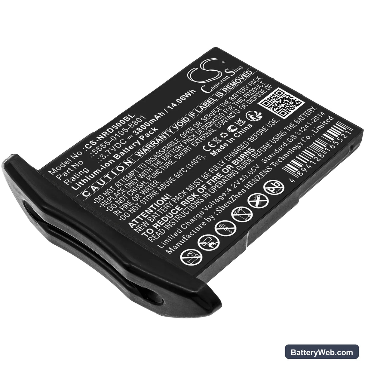 NCR Orderman NCR Orderman 5 Replacement Battery, 3.7V, 3800mAh, Li-ion 1