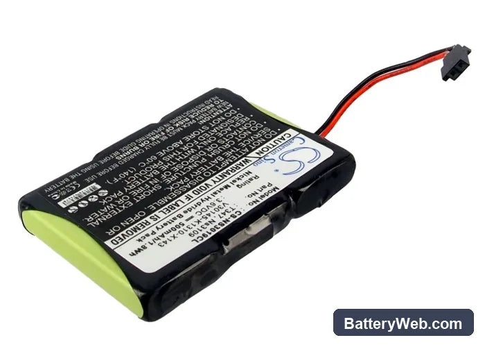 Siemens Gigaset 3000 Micro Replacement Battery, 3.6V, 500mAh, Ni-MH 2