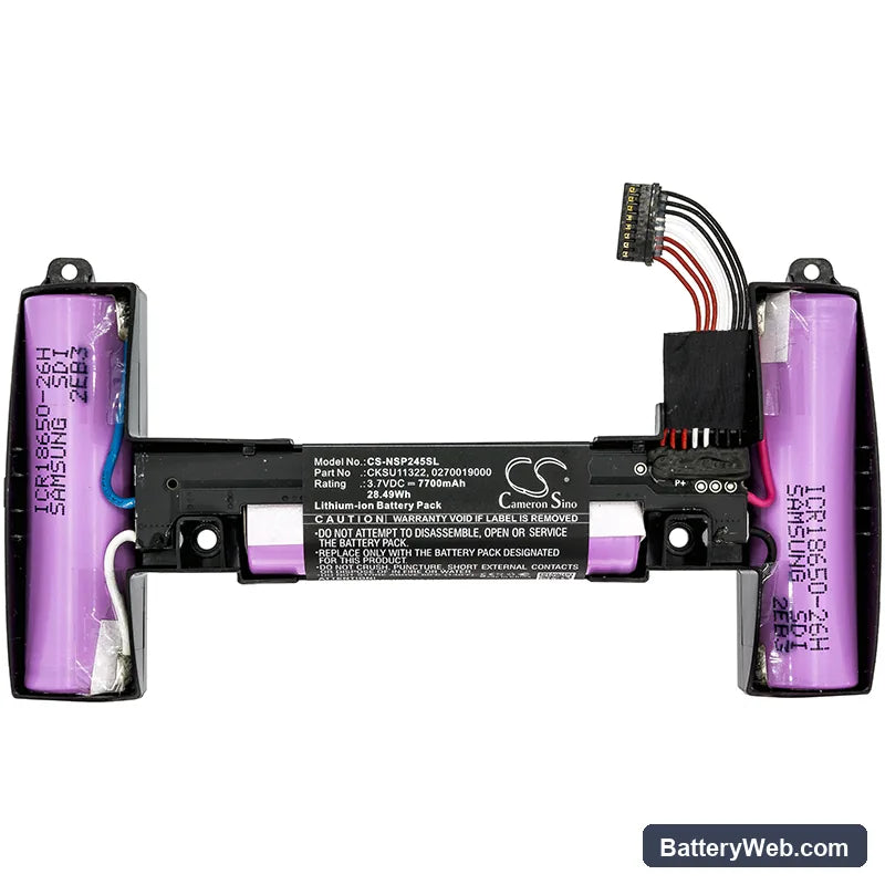 Nvidia Handheld P2450 Replacement Battery, 3.7V, 7700mAh, Li-ion 3