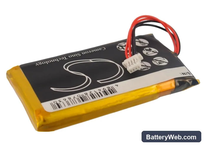Insignia NS-NCV43 Replacement Battery, 3.7V, 1300mAh, Li-Polymer 3