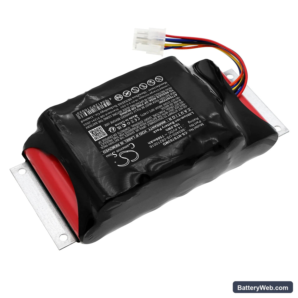 Inventus 703-0731-00-RF Replacement Battery, 14.4V, 7500mAh, Li-ion 2