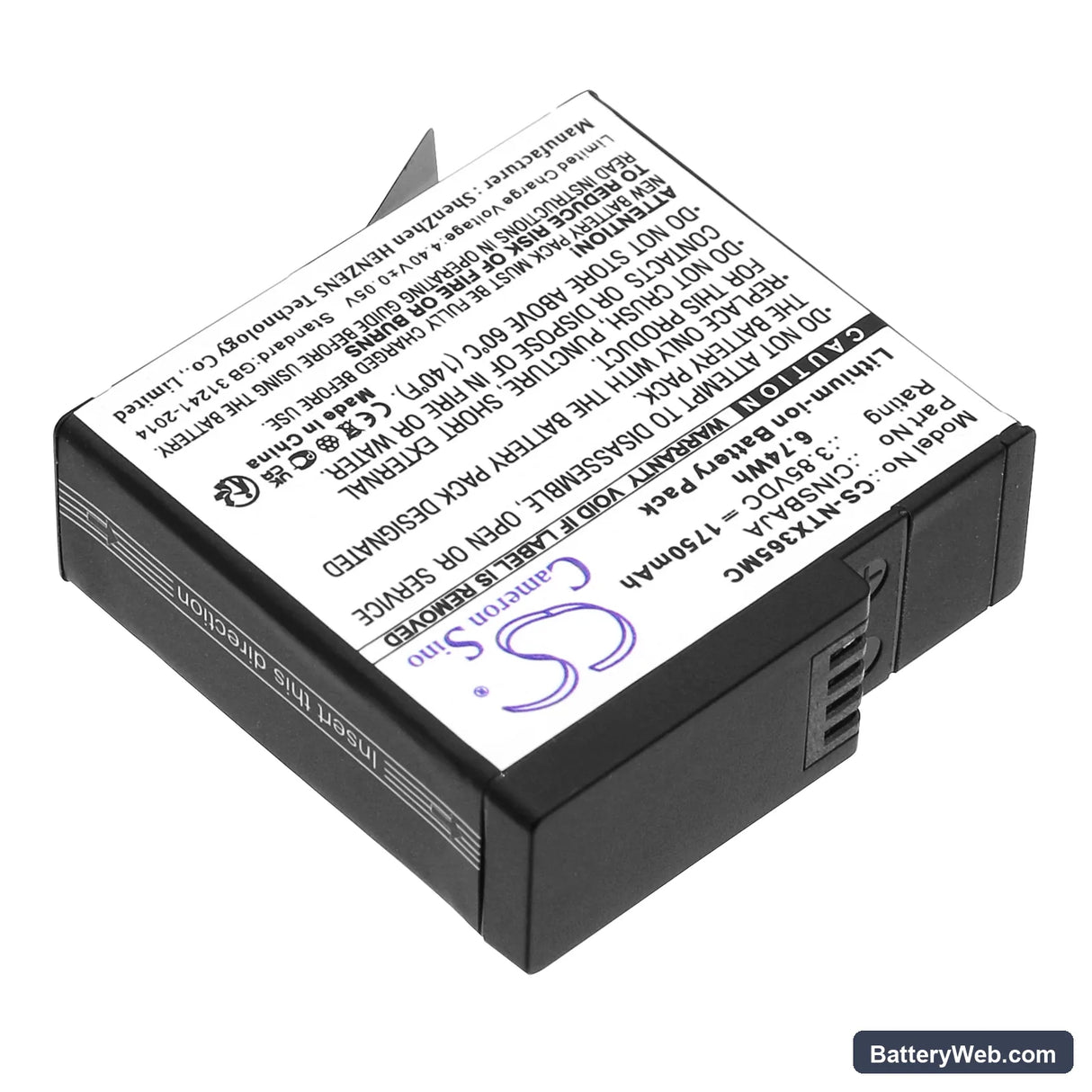 Insta360 Ace Replacement Battery, 3.85V, 1750mAh, Li-ion 2