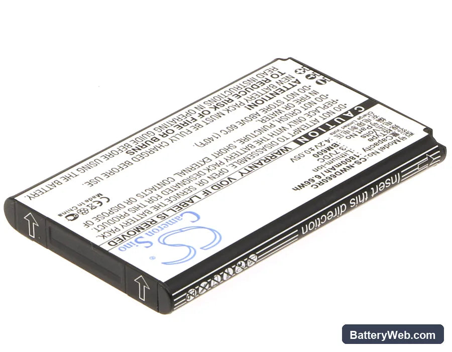 Nubia WD660 Replacement Battery, 3.7V, 1800mAh, Li-ion 2