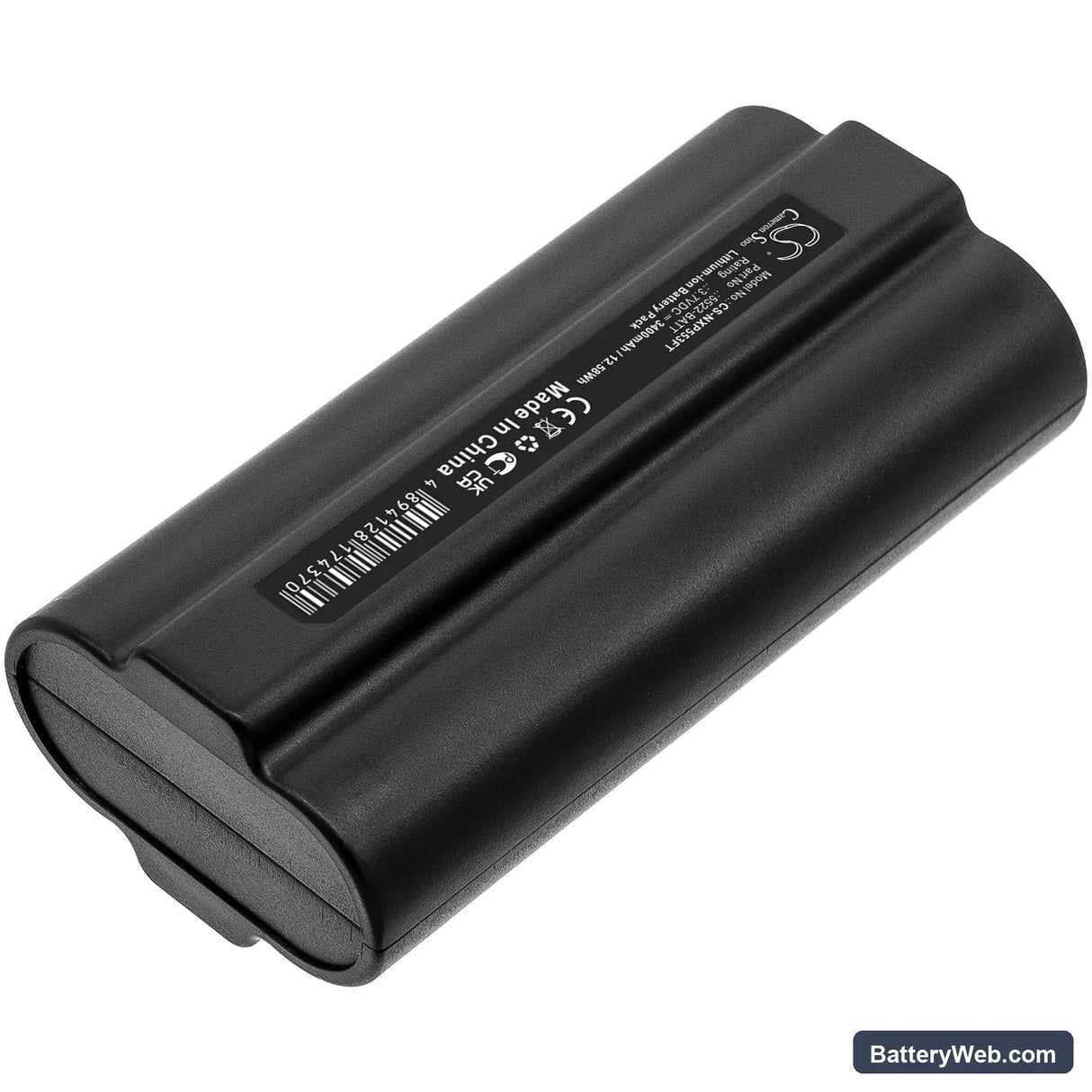 Nightstick XPR-5522GMX Replacement Battery, 3.7V, 3400mAh, Li-ion 2