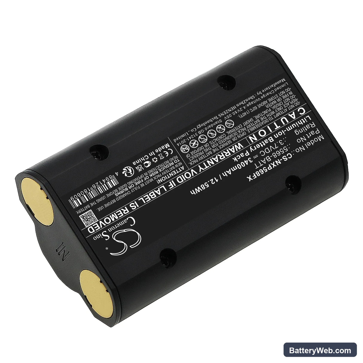 Nightstick 5566 Replacement Battery, 3.7V, 3400mAh, Li-ion 2