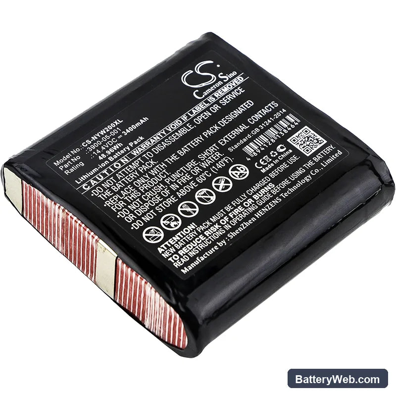 Noyes W2003M Replacement Battery, 14.4V, 3400mAh, Li-ion 1
