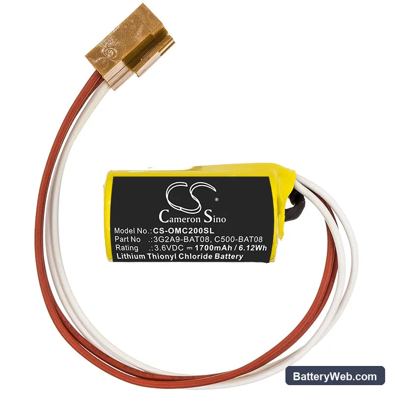 Omron C20 Replacement Battery, 3.6V, 1700mAh, Li-SOCl2 3