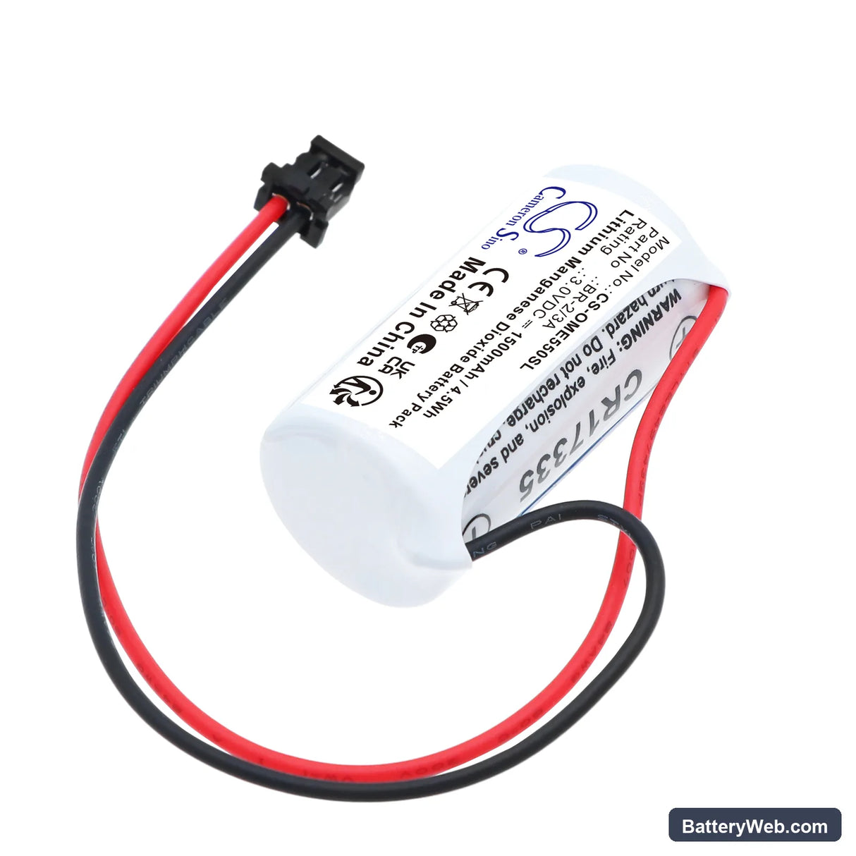 Okuma 1107484 Replacement Battery, 3V, 1500mAh, Li-MnO2 2