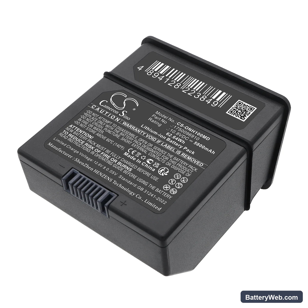 Onyx Healthcare Replacement Battery, 10.8V, 5800mAh, Li-ion 1