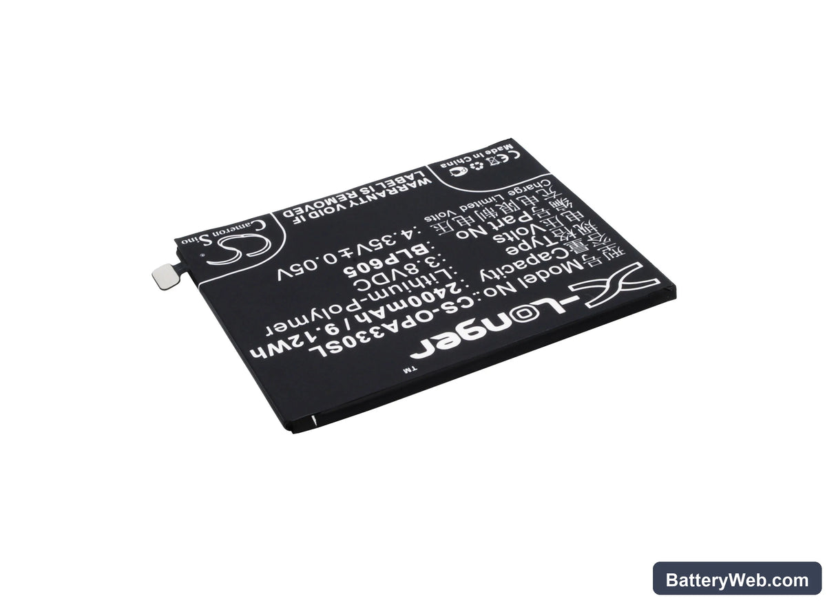 Oppo A33 Replacement Battery, 3.8V, 2400mAh, Li-Polymer 2