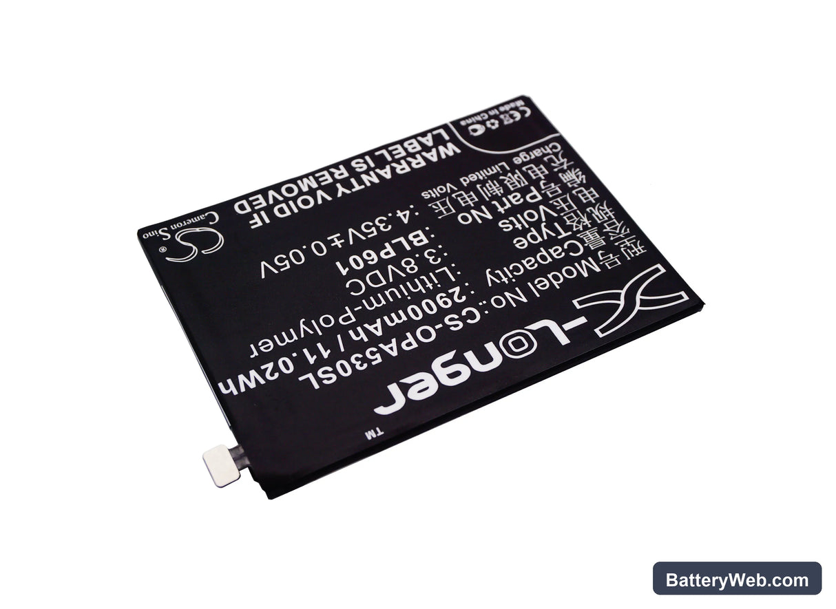 Oppo A53 Replacement Battery, 3.8V, 2900mAh, Li-Polymer 2