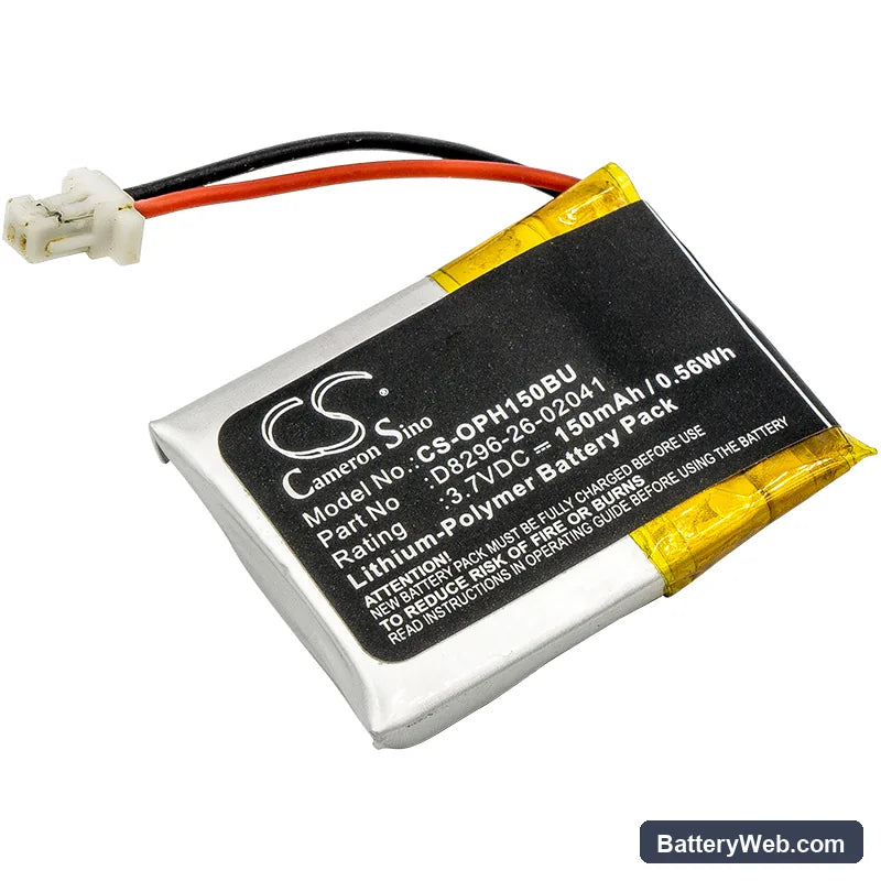 Opticon H15 Replacement Battery, 3.7V, 150mAh, Li-Polymer 1