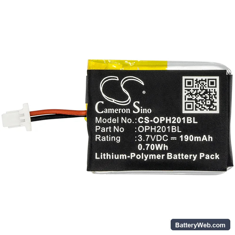Opticon OPN-2001 Replacement Battery, 3.7V, 190mAh, Li-Polymer 3