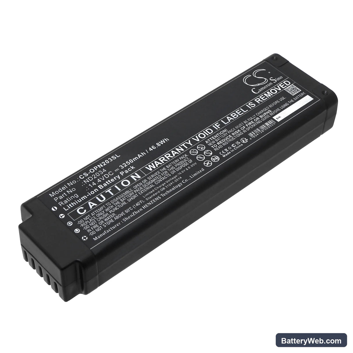 Olympus Vanta Analyzers Handheld Spectrometer Surveying Replacement Battery, 14.4V, 3250mAh, Li-ion 1