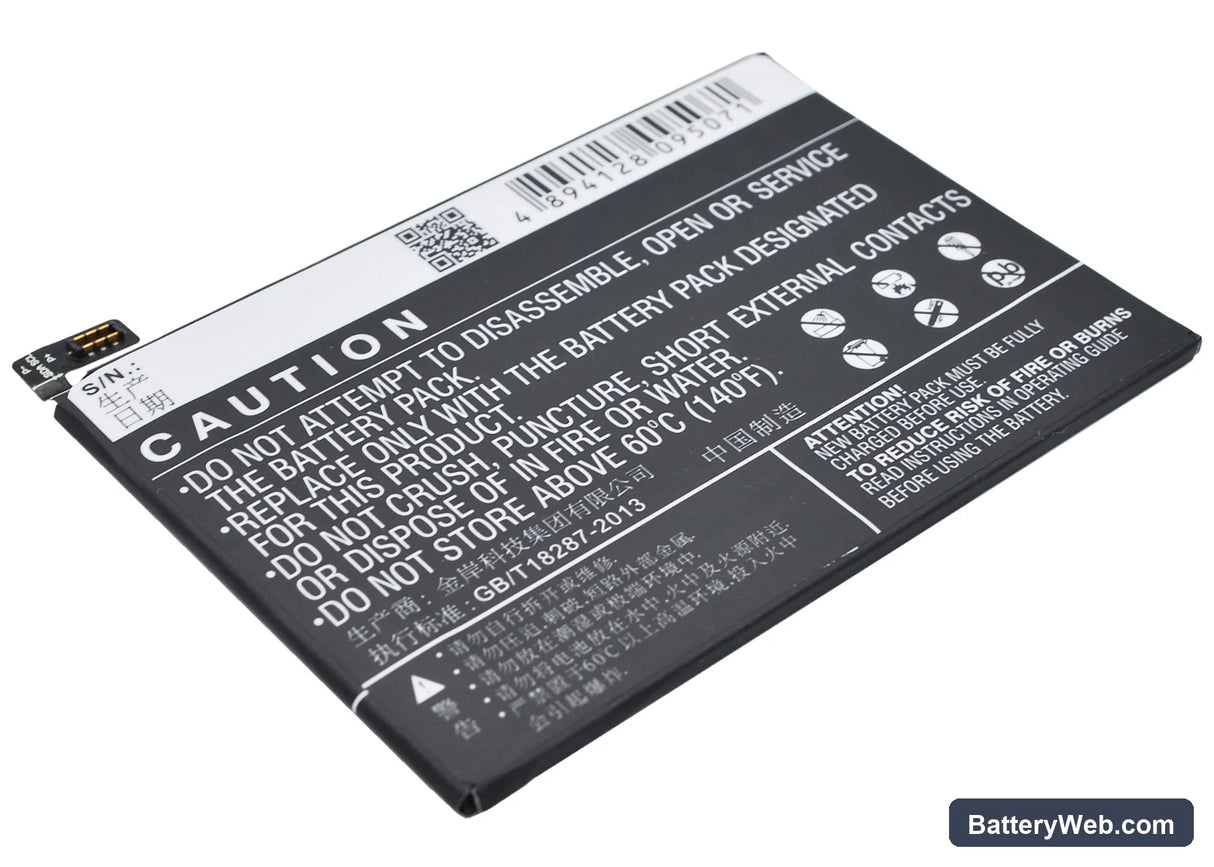 Oppo R5 Replacement Battery, 3.8V, 2000mAh, Li-Polymer 3
