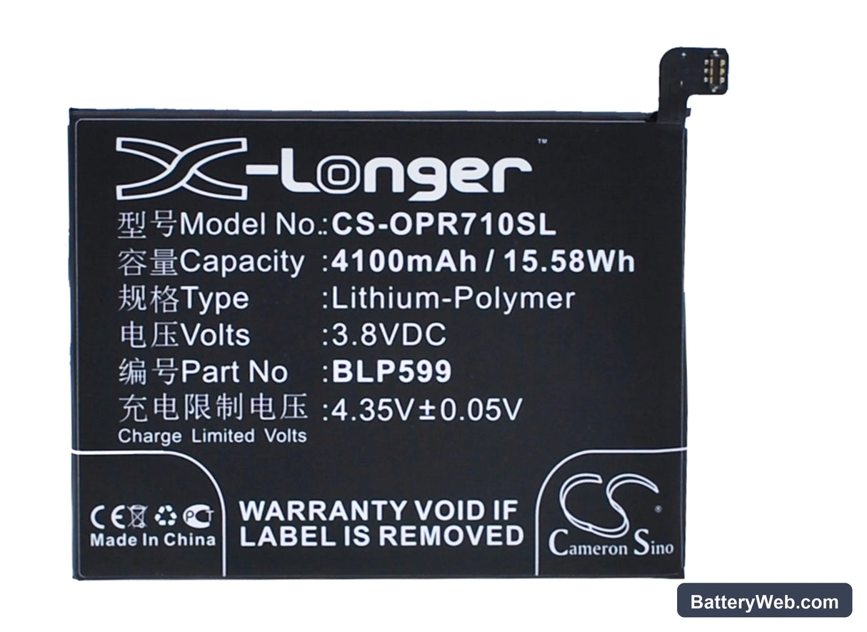 Oppo R7 Plus Replacement Battery, 3.8V, 4100mAh, Li-Polymer 1