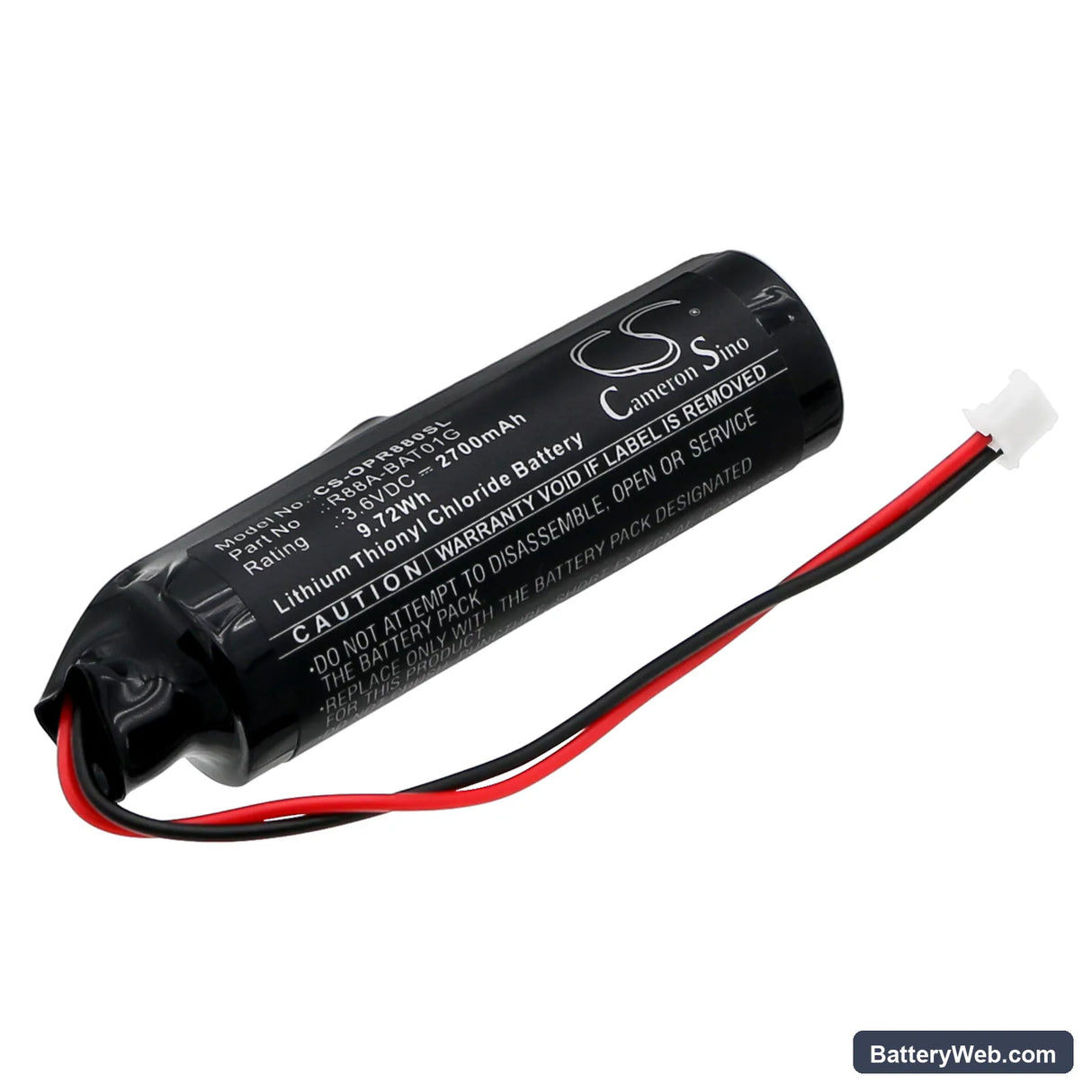 Omron Accurax G5 Replacement Battery, 3.6V, 2700mAh, Li-SOCl2 1