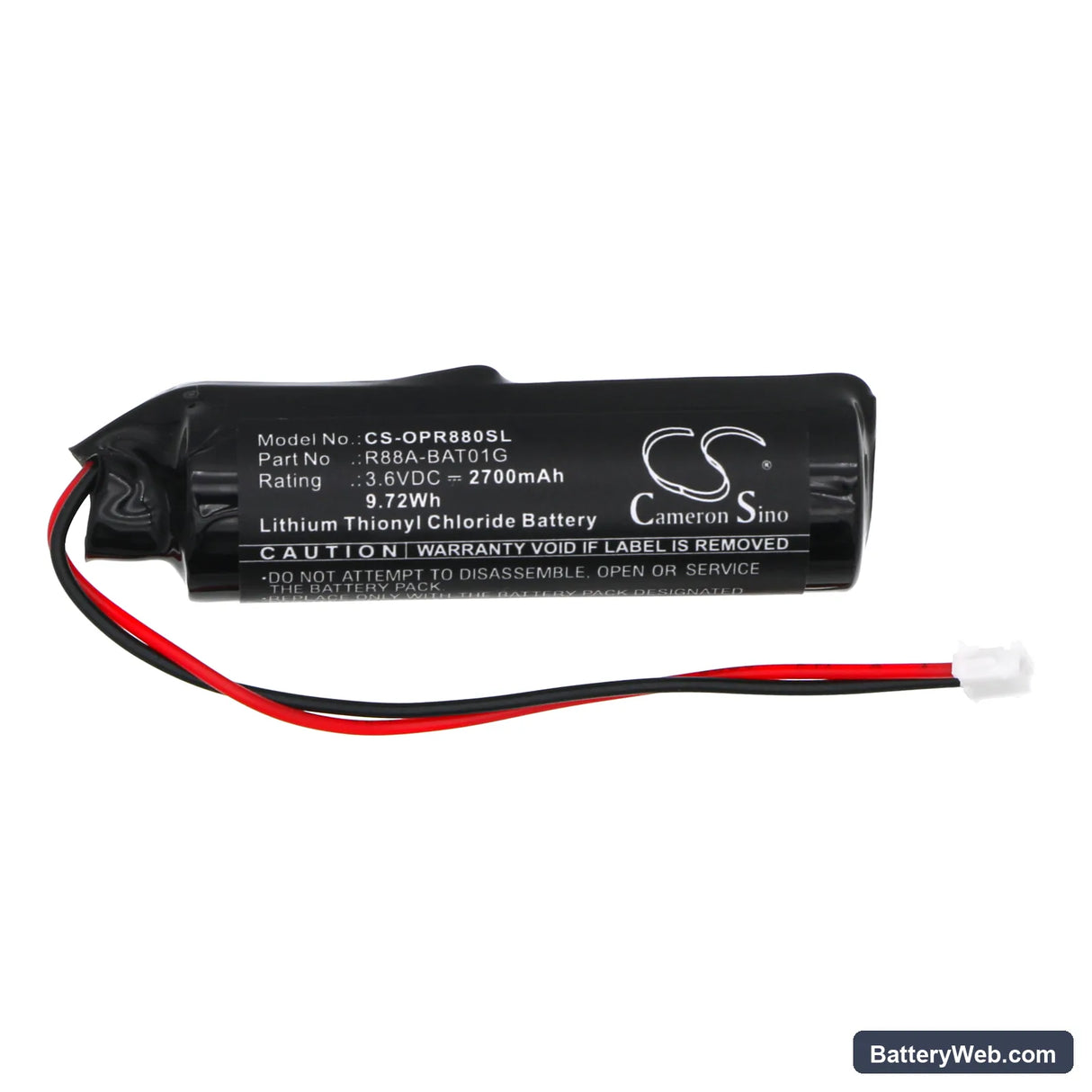 Omron Accurax G5 Replacement Battery, 3.6V, 2700mAh, Li-SOCl2 3