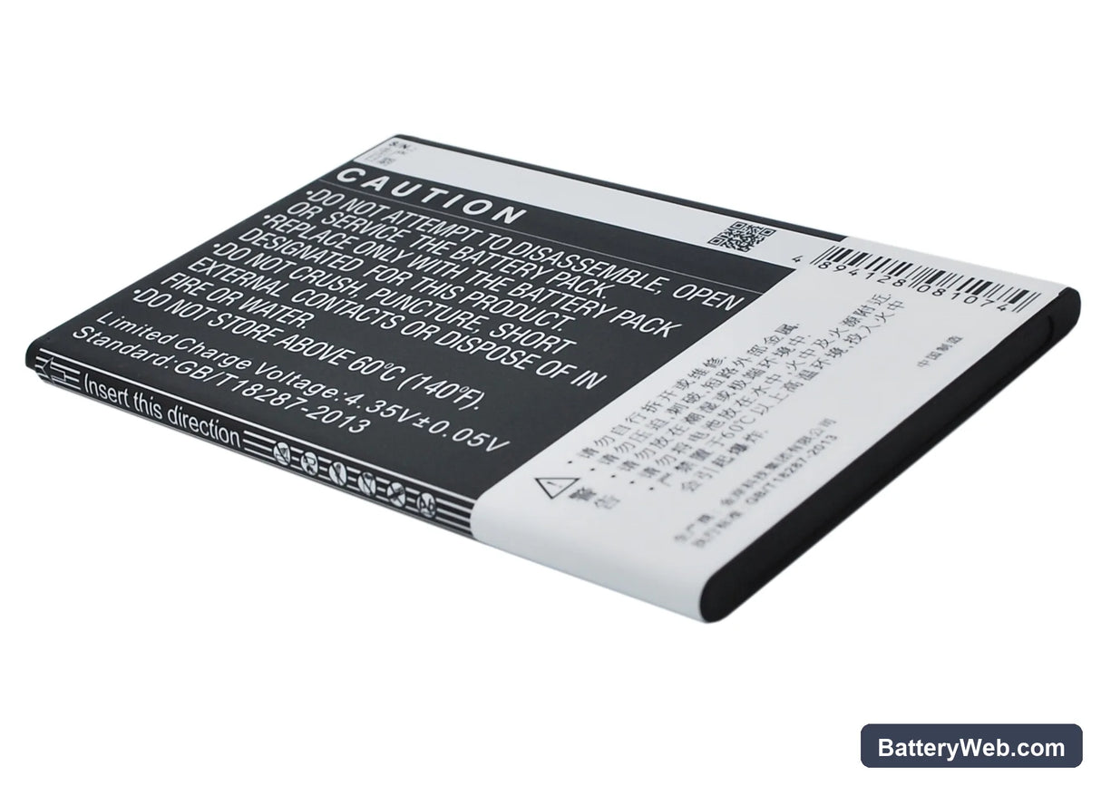 Oppo U707T Replacement Battery, 3.8V, 2800mAh, Li-ion 4