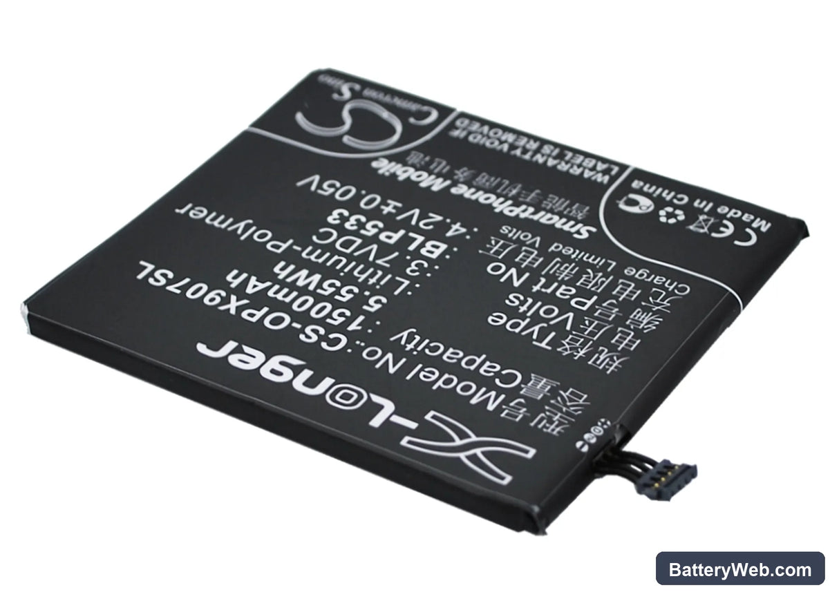 Oppo Finder Replacement Battery, 3.7V, 1500mAh, Li-Polymer 2