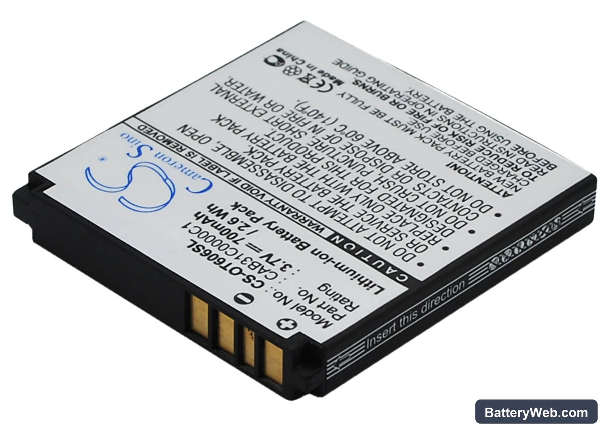 T-Mobile Spark Replacement Battery, 3.7V, 700mAh, Li-ion 2