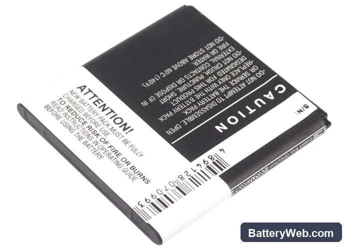 TCL A986 Replacement Battery, 3.7V, 1650mAh, Li-ion 4