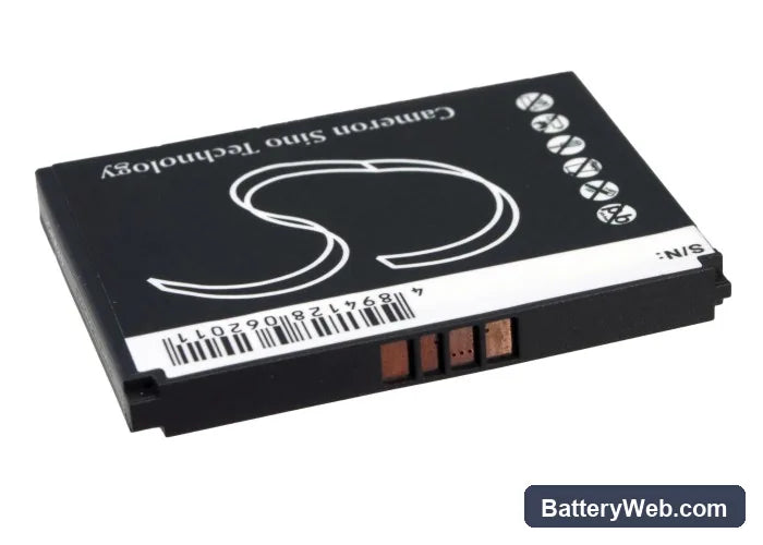 Alcatel OT-980 Replacement Battery, 3.7V, 1000mAh, Li-ion 2