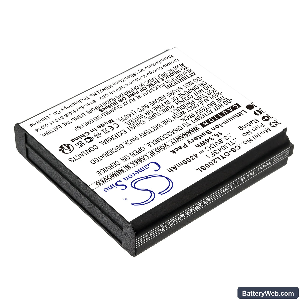 TCL MW513U Replacement Battery, 3.8V, 4300mAh, Li-ion 2