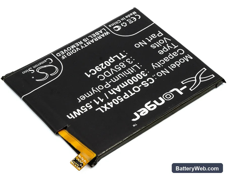 GreatCall Jitterbug Smart 2 Replacement Battery, 3.85V, 3000mAh, Li-Polymer 2
