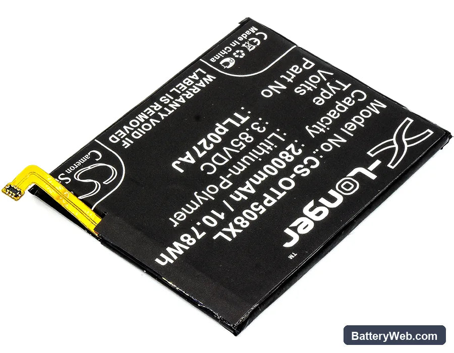 Alcatel Pulsemix Replacement Battery, 3.85V, 2800mAh, Li-Polymer 2