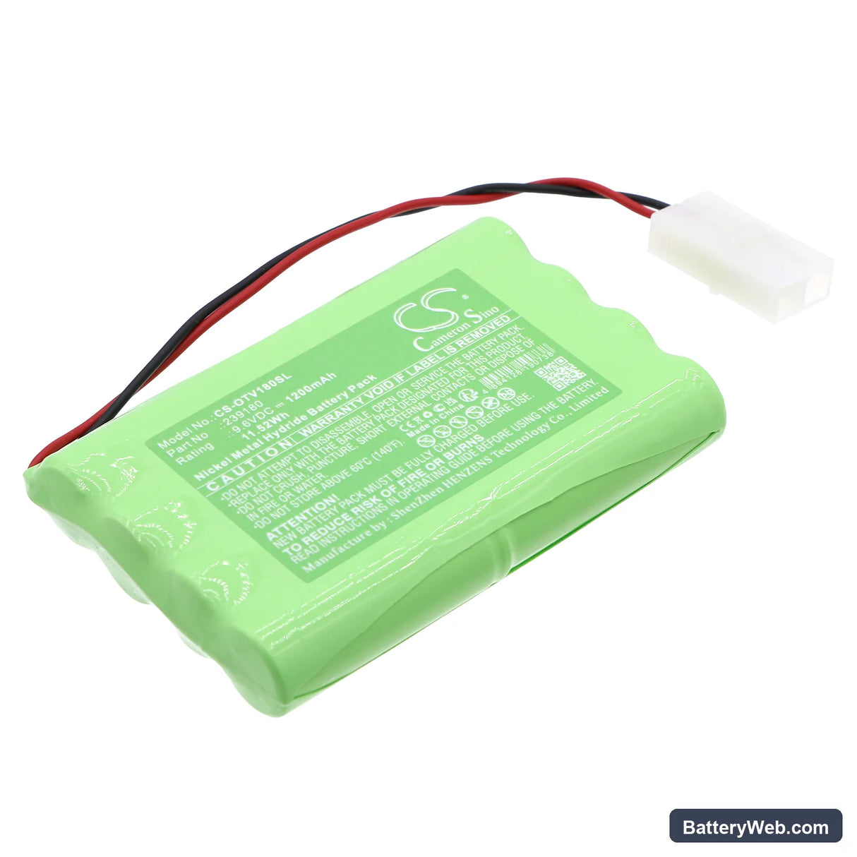 OTC Genisys Replacement Battery, 9.6V, 1200mAh, Ni-MH 1