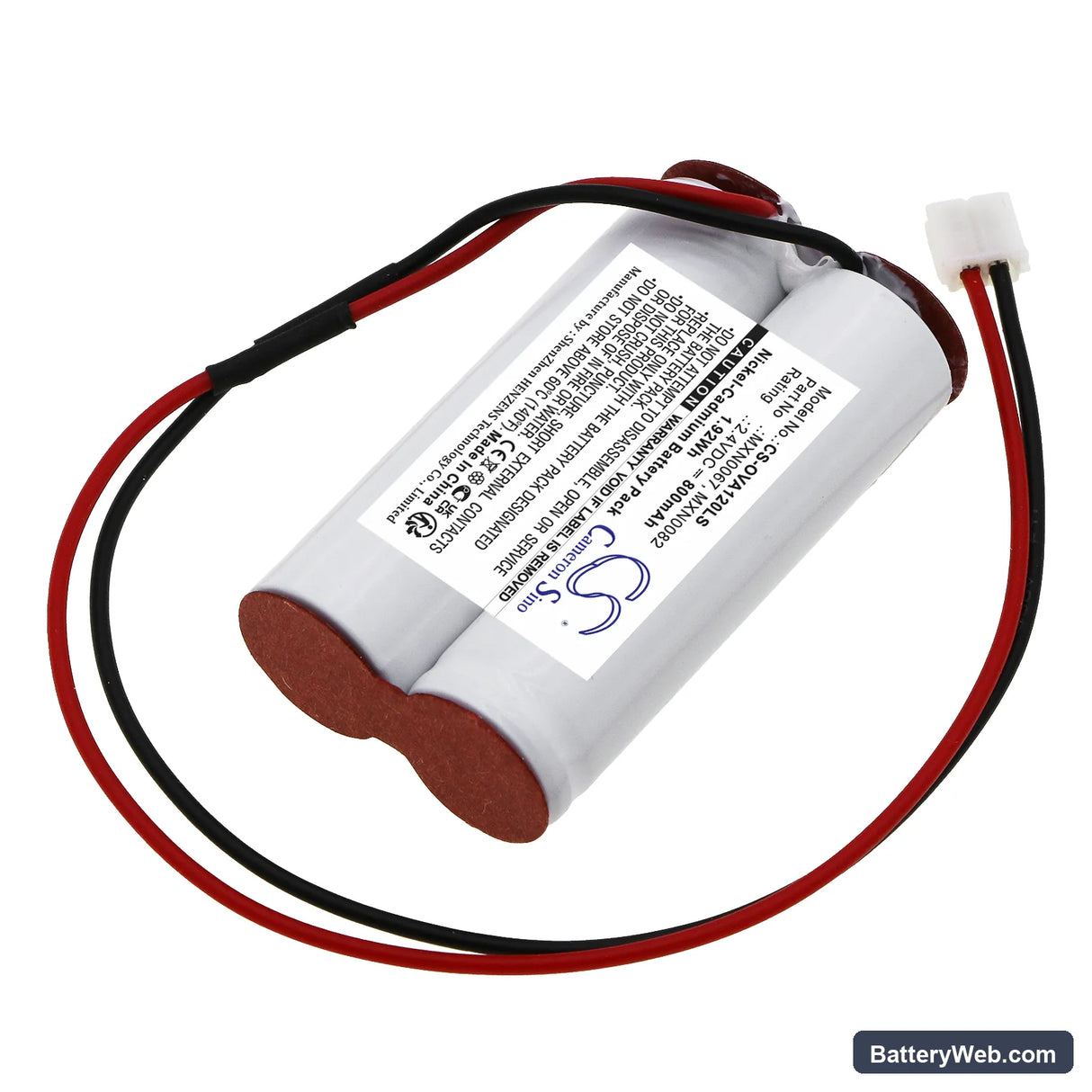 Legrand 806525 Replacement Battery, 2.4V, 800mAh, Ni-CD 2