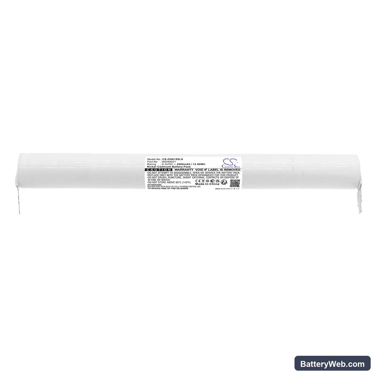 Beghelli 8823 Replacement Battery, 6V, 2000mAh, Ni-CD 3