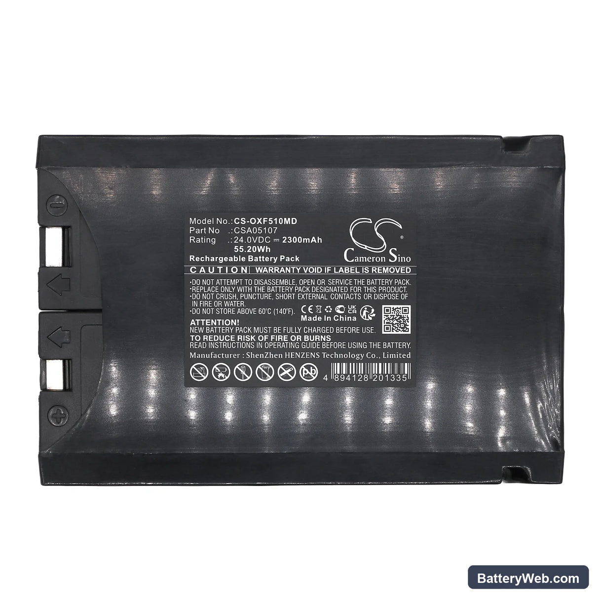 Sunrise Oxford Voyager Portable Hoist Replacement Battery, 24V, 2300mAh, Sealed Lead Acid 5