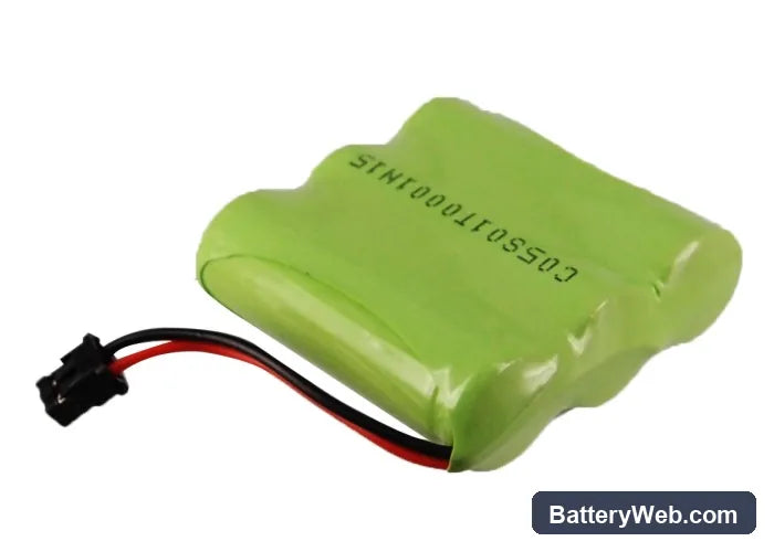 Sanyo GES-PCM02 Replacement Battery, 3.6V, 1200mAh, Ni-MH 3