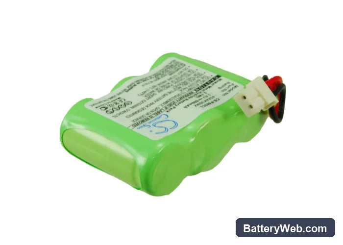 Akai CP161AUS Replacement Battery, 3.6V, 600mAh, Ni-MH 1