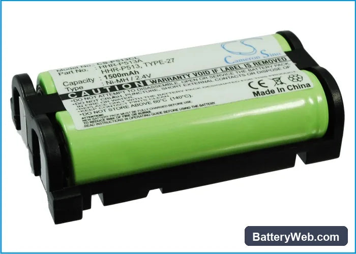 GE Replacement Battery, 2.4V, 1500mAh, Ni-MH 2
