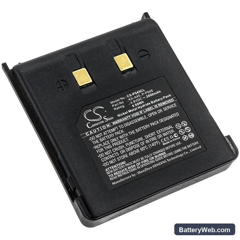 Panasonic KX-T9100 Replacement Battery, 4.8V, 2000mAh, Ni-MH 1