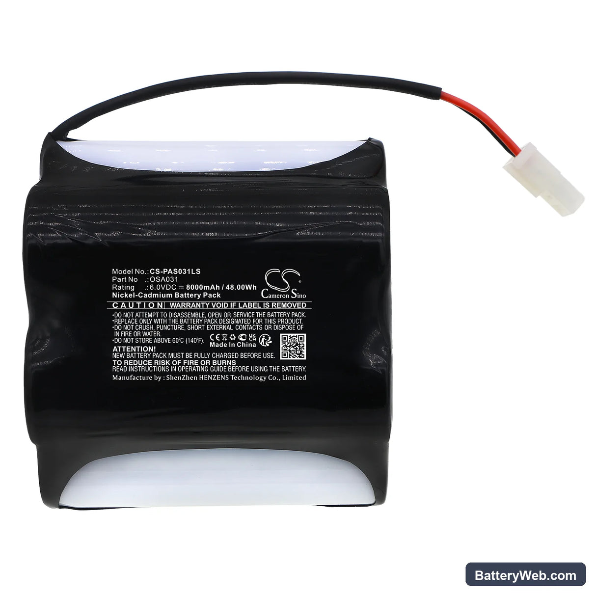 PowerSonic A13463 Replacement Battery, 6V, 8000mAh, Ni-CD 3