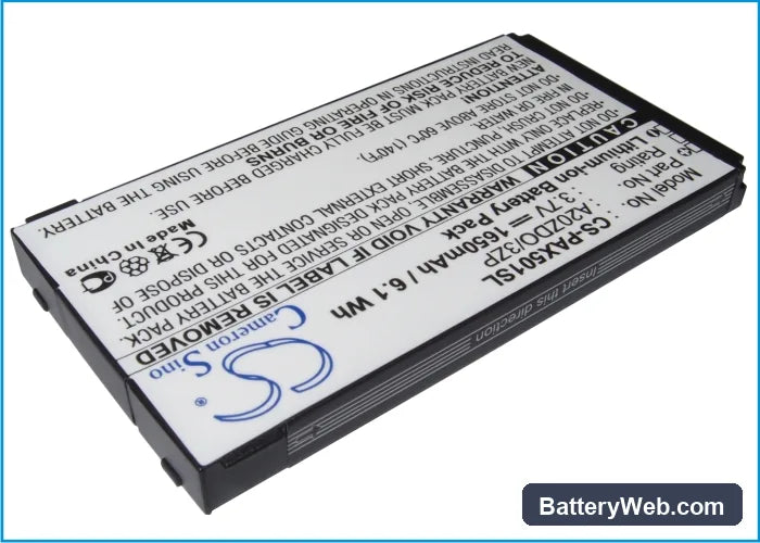 Philips Xenium X501 Replacement Battery, 3.7V, 1650mAh, Li-ion 2