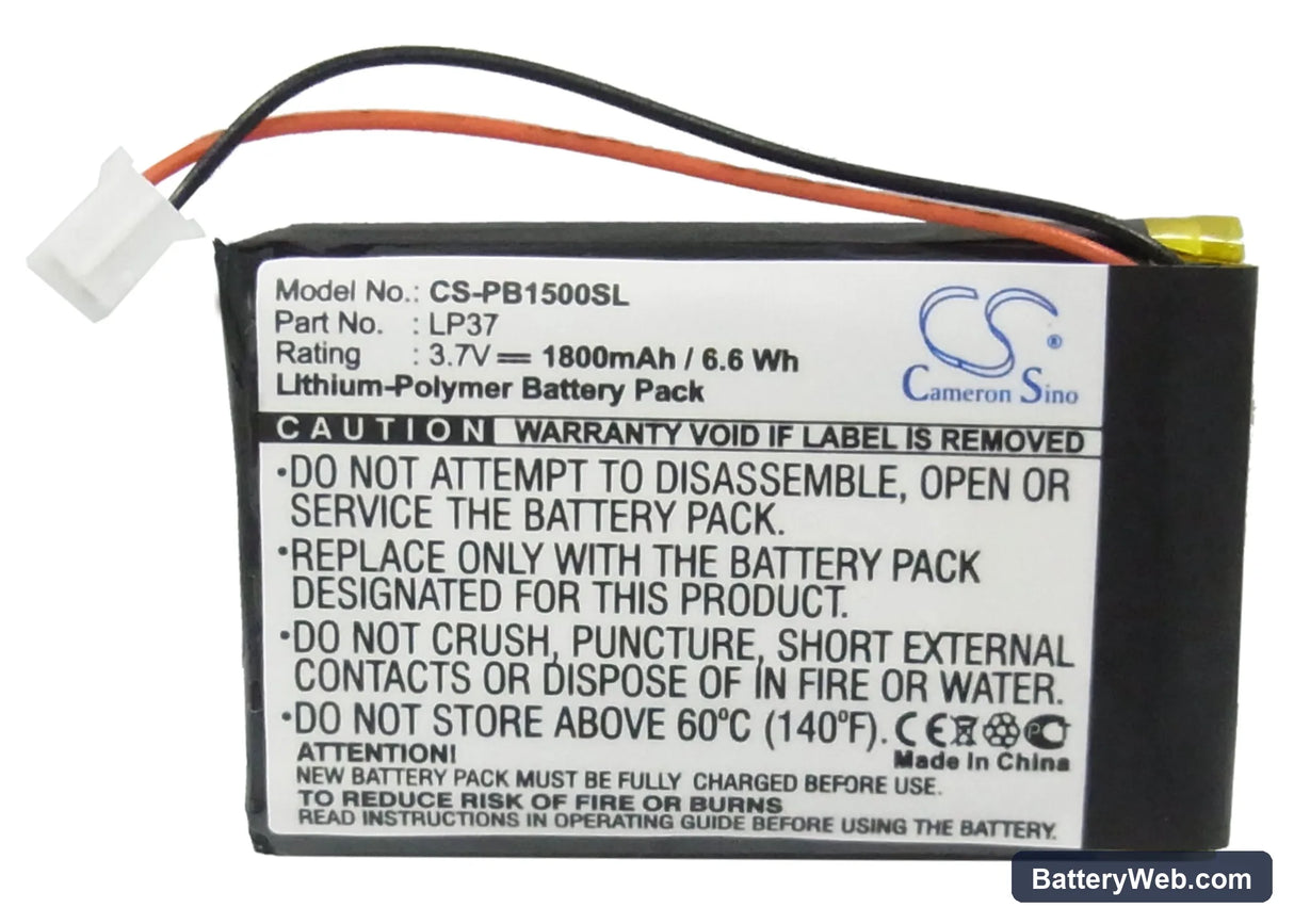 Pure Digital Pocket DAB1500 Replacement Battery, 3.7V, 1800mAh, Li-Polymer 5