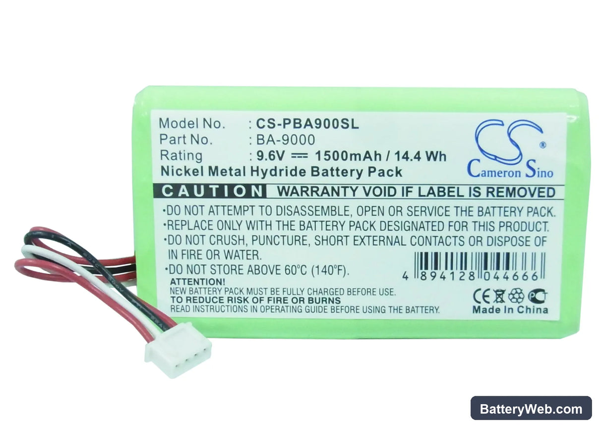Brother PT9600 Replacement Battery, 9.6V, 1500mAh, Ni-MH 5