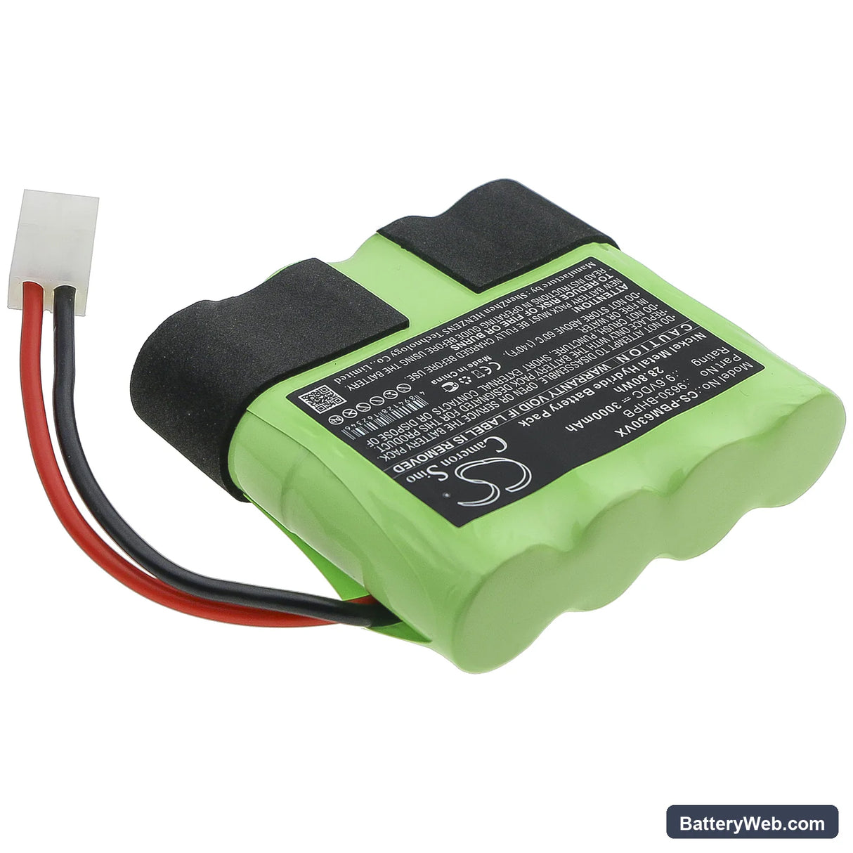 Water Tech Pool Blaster Max CG Replacement Battery, 9.6V, 3000mAh, Ni-MH 2