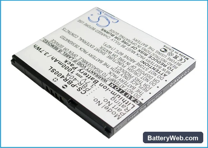 Pantech Laser P9050 Replacement Battery, 3.7V, 1000mAh, Li-ion 2