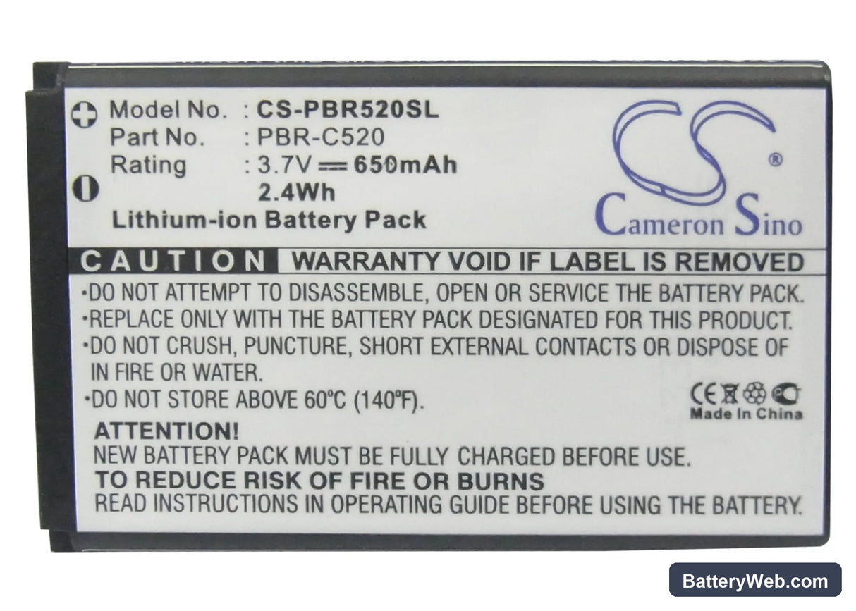 AudioVox Shuttle Replacement Battery, 3.7V, 650mAh, Li-ion 5