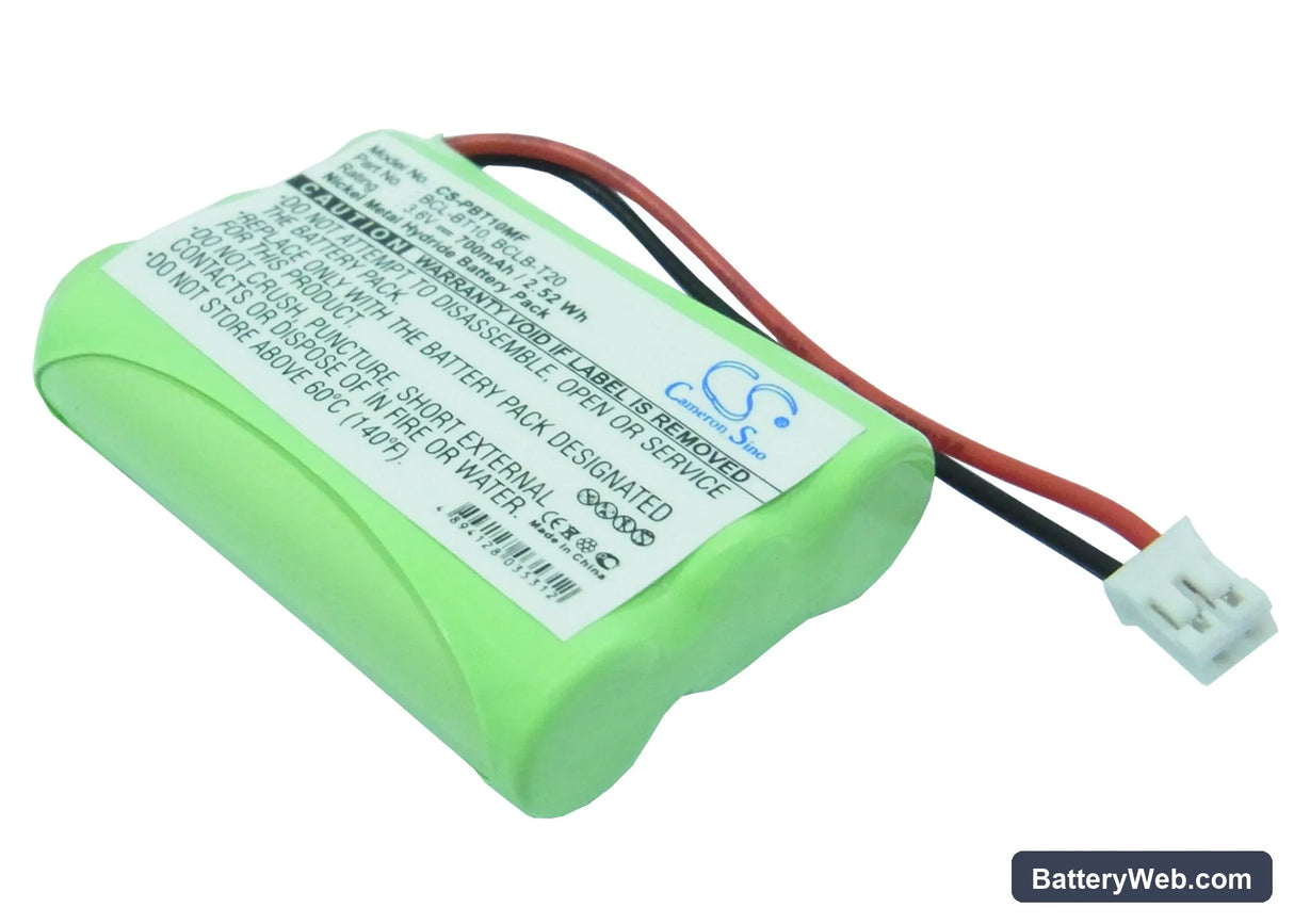 Brother IntelliFax-1960c Replacement Battery, 3.6V, 700mAh, Ni-MH 1