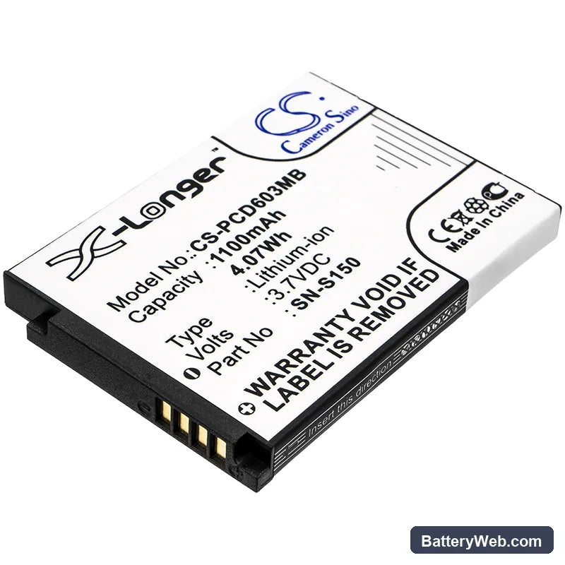 Philips SCD-603/00 Replacement Battery, 3.7V, 1100mAh, Li-ion 1