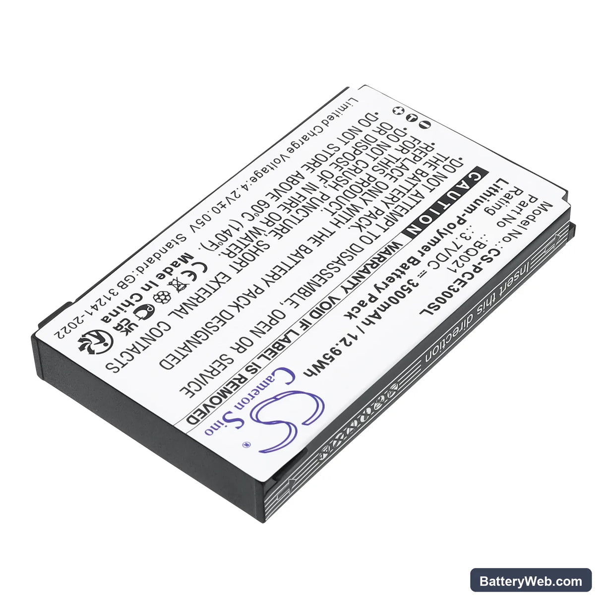 PCE Instruments Colorimeter PCE-CSM 10 Replacement Battery, 3.7V, 3500mAh, Li-Polymer 2