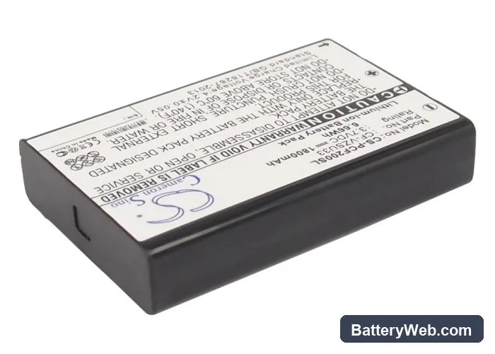 Panasonic Toughbook CF-P2 Replacement Battery, 3.7V, 1800mAh, Li-ion 2