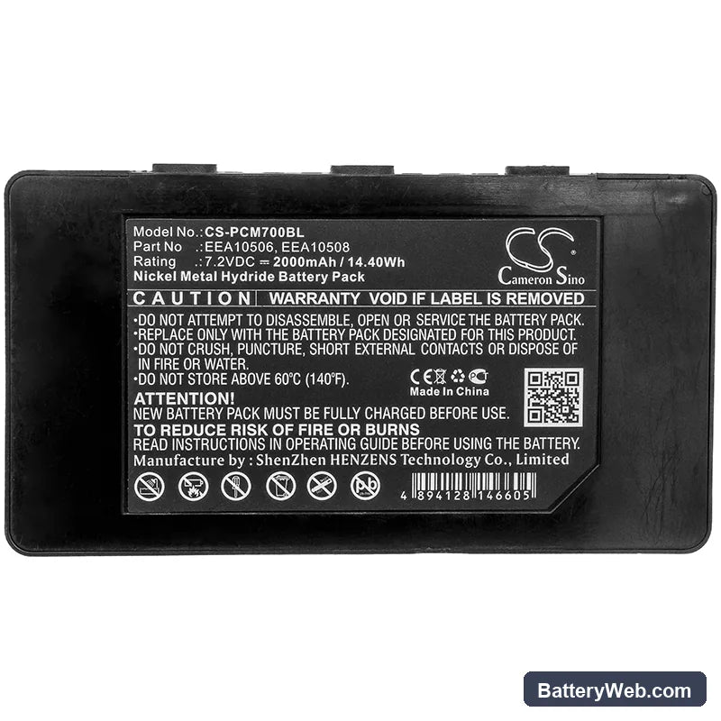 Palfinger Palcom P7 Replacement Battery, 7.2V, 2000mAh, Ni-MH 3